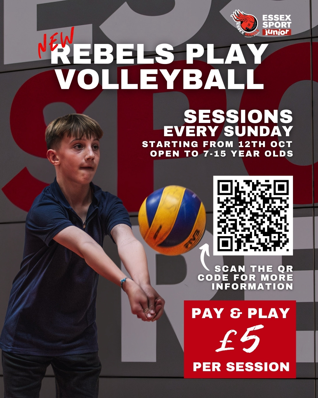 Rebels Play Volleyball QR Code