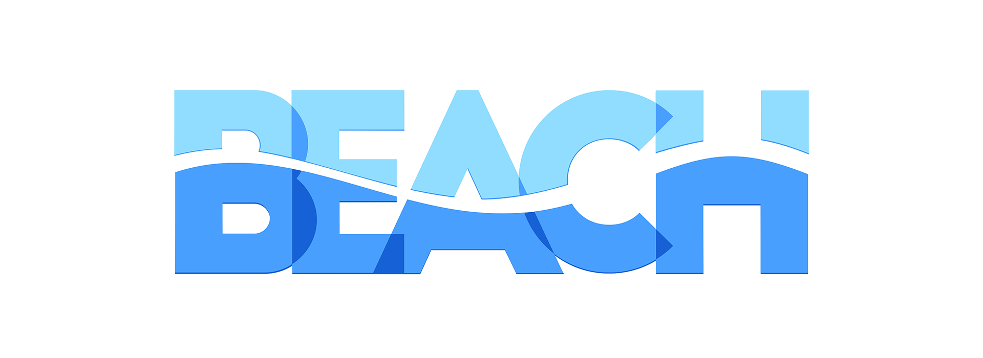 Beach Events Solutions logo landscape thin