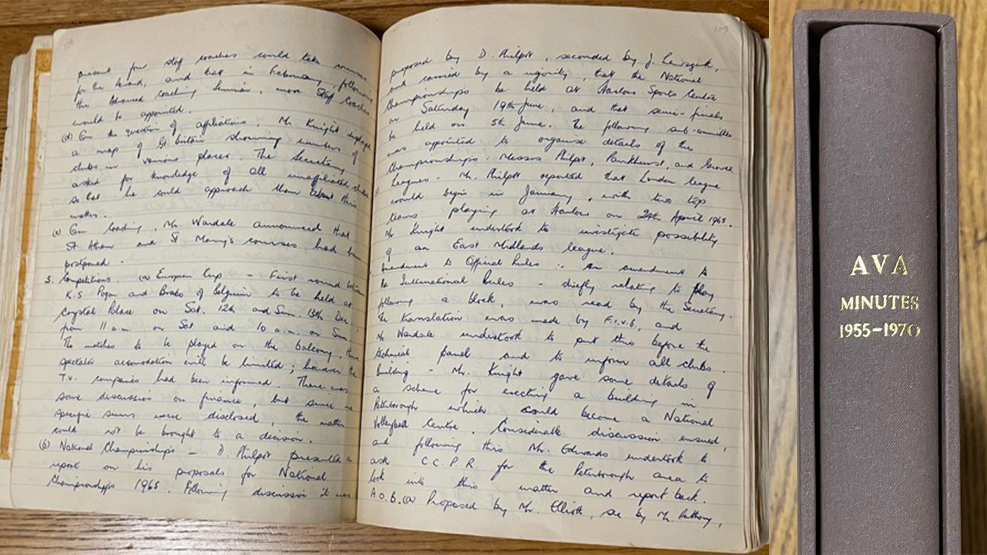 Minute book images