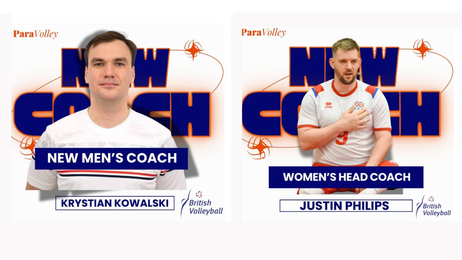 New Head Coaches appointed to GB ParaVolley roles
