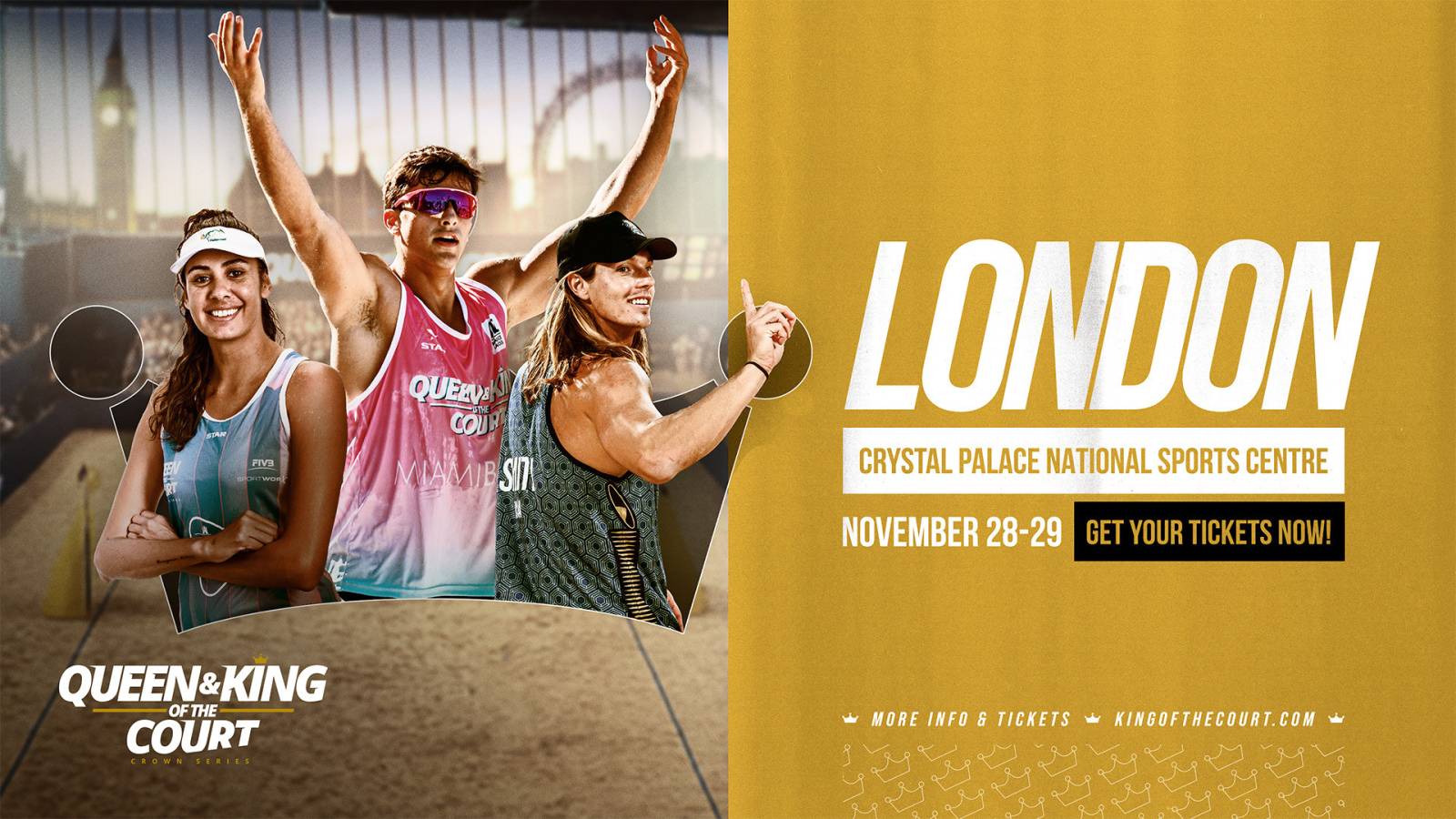 Queen & King of the Court makes its indoor debut - in London!