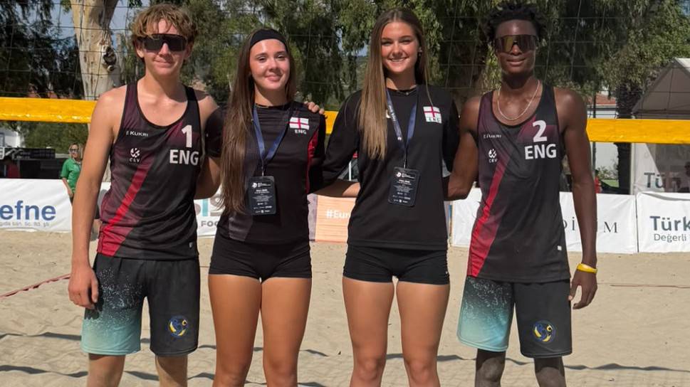 Coaches proud of England players' growth at U18 Beach European Championships 