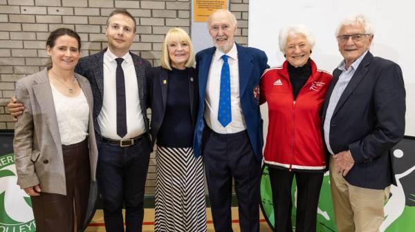  Callicott represents Volleyball England as Murphy is honoured in Northern Ireland